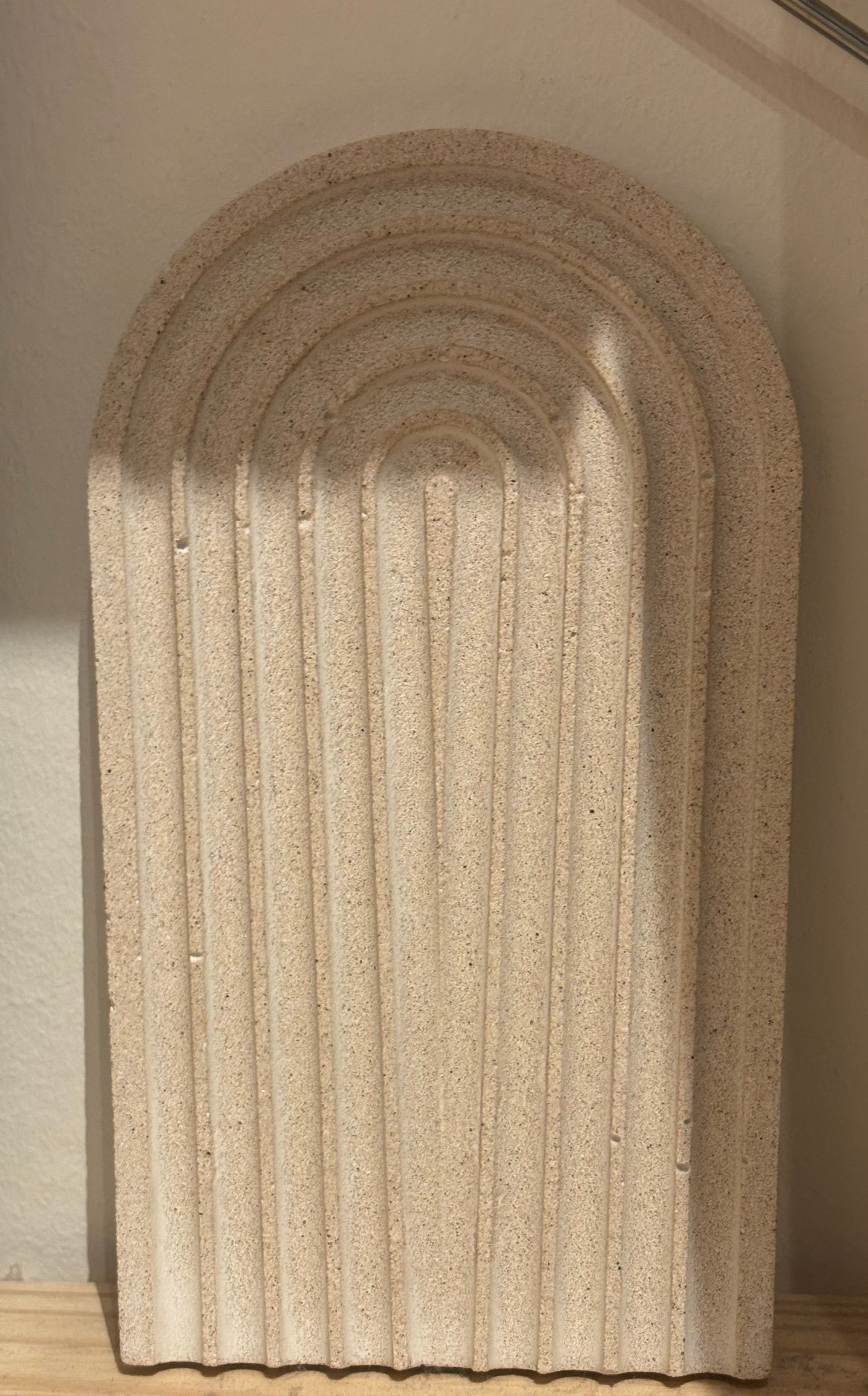 plateau beige imiation pierre brute pose su rune etager
